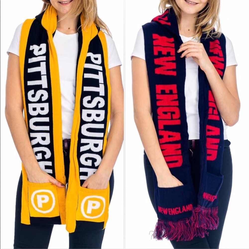 New England or Other Team Football Hoodie Scarf - Picture 4 of 8